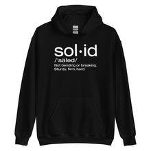 Load image into Gallery viewer, "Sol•id" Unisex Hoodie