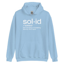 Load image into Gallery viewer, "Sol•id" Unisex Hoodie