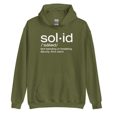 Load image into Gallery viewer, "Sol•id" Unisex Hoodie