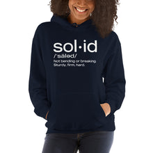Load image into Gallery viewer, "Sol•id" Unisex Hoodie