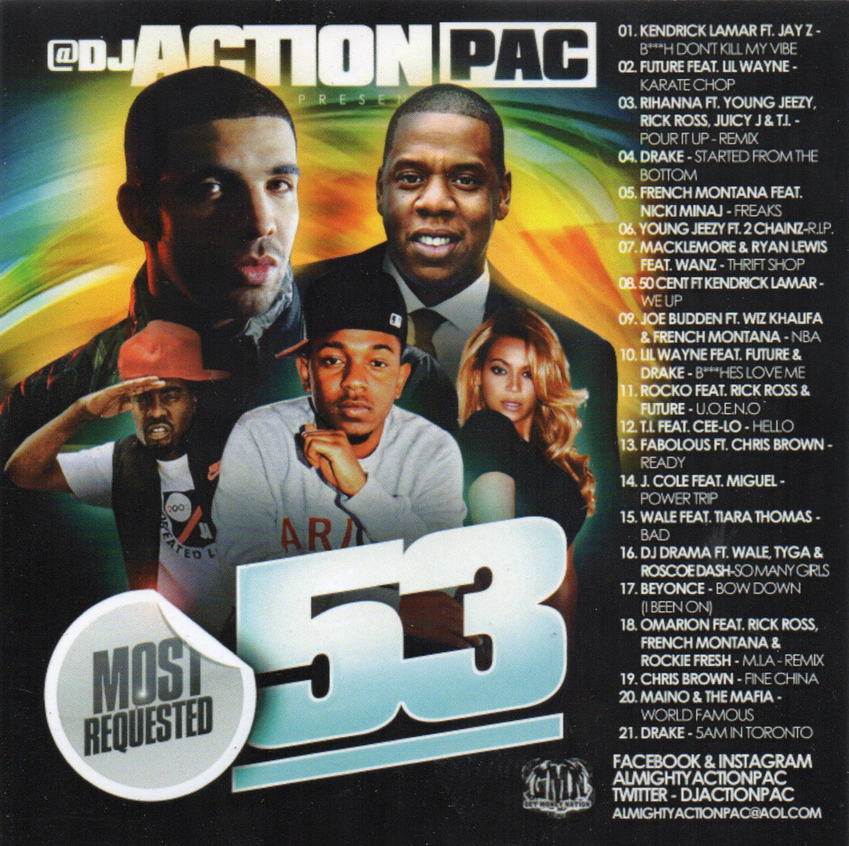 DJ Action Pac - Most Requested 53 (Clean) – MixtapeMonopoly.biz