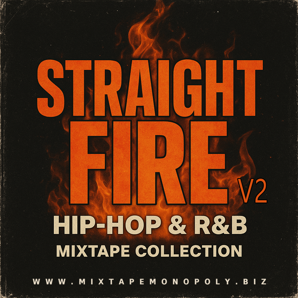 Straight Fire Mixes V2 - 2025 Hip-Hop and R&B Mixes, USB Flash Drive