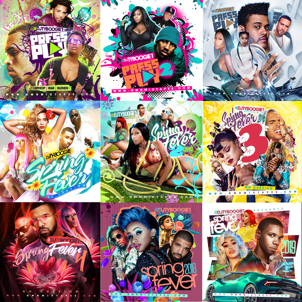 DJ Ty Boogie - Press Play Spring Fever, USB Flash Drive (Clean)
