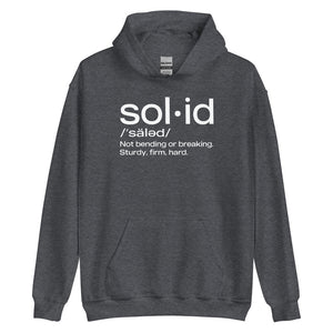 "Sol•id" Unisex Hoodie