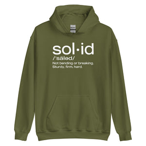 "Sol•id" Unisex Hoodie